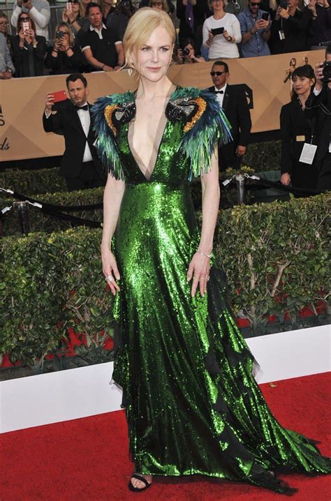 nicole kidman gucci green dress